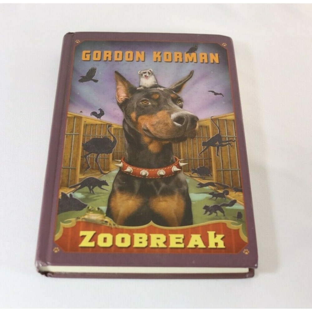 Zoobreak Gordon Korman Hardcover Scholastic Swindle Series Book 2 2009 230 Pages